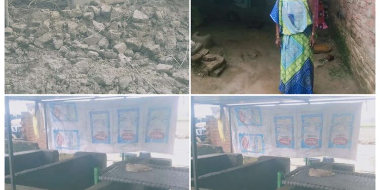 कन्नौज मडपुरा ग्राम पंचायत की खुली पोल गोबर गड्ढे में रहने को मजबूर नहीं है छप्पर तक