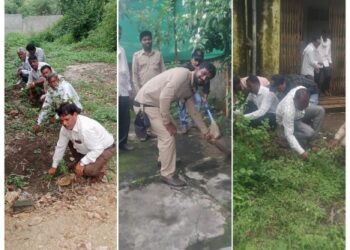*स्वच्छता अभियान के तहत बिछुआ तहसील में कि गई साफ सफाई*