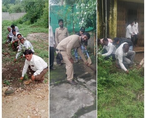 *स्वच्छता अभियान के तहत बिछुआ तहसील में कि गई साफ सफाई*