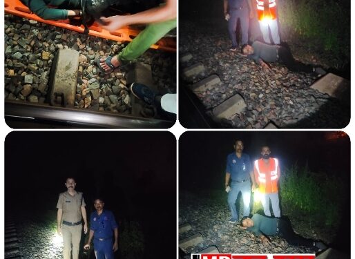 कोतवाली पुलिस स्टॉफ ने बचाई जान कुठला थाना क्षेत्र मझगवां फाटक रेलवे लाइन पर आत्महत्या करने जा प्रोढ़ की