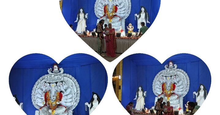 पंच मुखी श्री गणेश शीश पर सवार श्री महादेव