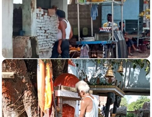 वार्ड वासियो की बढ़ रही समस्या मंदिर में पूजा पाठ करने जाने में हो रहा परेशानी