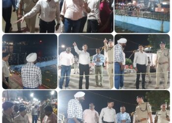 *कलेक्टर श्री सिंह ने गणेश विसर्जन की तैयारियों किया निरीक्षण, सुरक्षा और सफाई व्यवस्था पर दिए निर्देश*