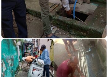 *नगर निगम जल विभाग की आज बड़ी कार्रवाई*  *जलशुल्क नहीं जमा करने वाले 35 जल उपभोक्ताओं के नल कनेक्शन कटे और 16 को अवैध से वैध करने की गई कार्रवाई