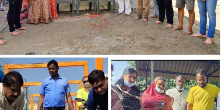वरिष्ठ पत्रकार एवं पर्यावरण विद् स्व अनिल यादव दाऊ की पुण्य स्मृति में श्मशान में सफाई करने पहुंचे अनिल दाऊ फाउंडेशन के सदस्यगण