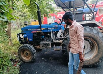 *खनिज के अवैध परिवहन में शामिल ट्रैक्टर जब्त*