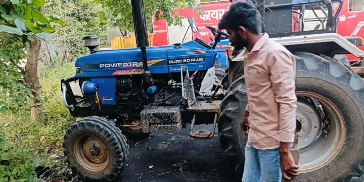 *खनिज के अवैध परिवहन में शामिल ट्रैक्टर जब्त*