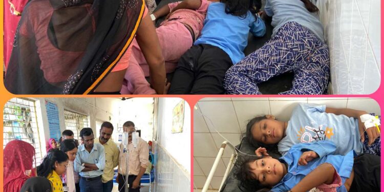 बूंदी खाकर अजीब सी हरकतें करने सरकारी स्कूल के दो दर्जन बच्चे  निजी साधनों से बच्चों को पहुँचाया उमरियापान अस्पताल, एफएसओ ने मध्यान्ह भोजन की खाद्य सामग्री व बूंदी का लिया नमूना,जांच के लिए भेजा भोपाल,ढीमरखेड़ा अंतर्गत गनियारी के सरकारी स्कूल की घटना