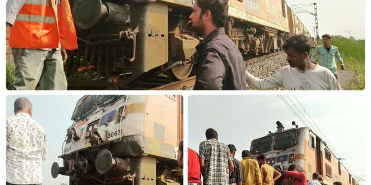 विदिशा ट्रेन की चपेट में आने से 2 रेल्वे कर्मचारियों की मौत, देखे VIDEO