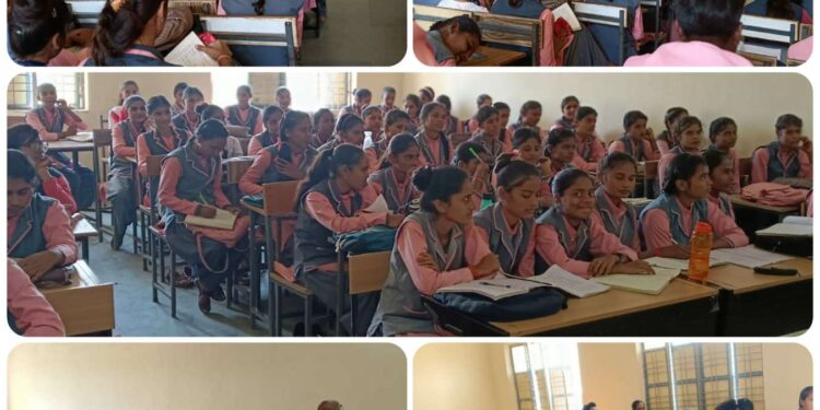 विद्यार्थियों को श्री अन्न बाजरा उत्पादन का तकनीकी प्रशिक्षण दिया गया।