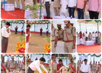*जिले में पुलिस स्मृति दिवस का हुआ आयोजन*  *सांसद श्री साहू, कलेक्टर श्री सिंह व एसपी श्री खत्री*  *ने पुष्पचक्र अर्पित कर शहीदों को दी श्रध्दांजलि*