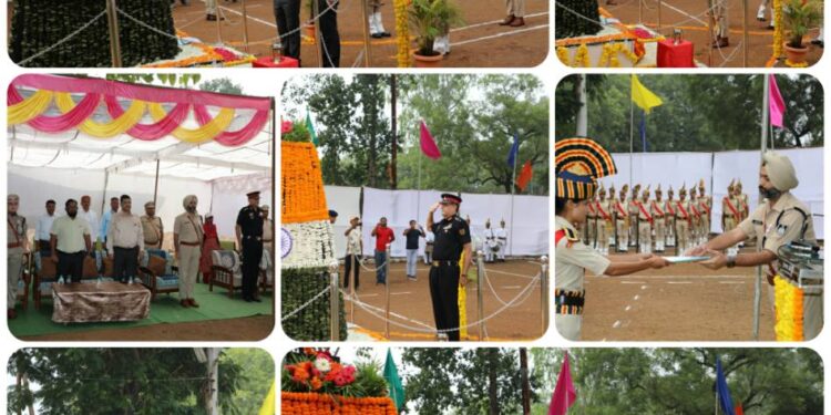 पुलिस स्मृति दिवस के अवसर पर शहीद पार्क में पुलिस स्मृति परेड का हुआ आयोजन….