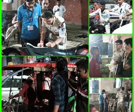 नाबालिक वाहन चालकों पर यातायात पुलिस की कार्यवाही