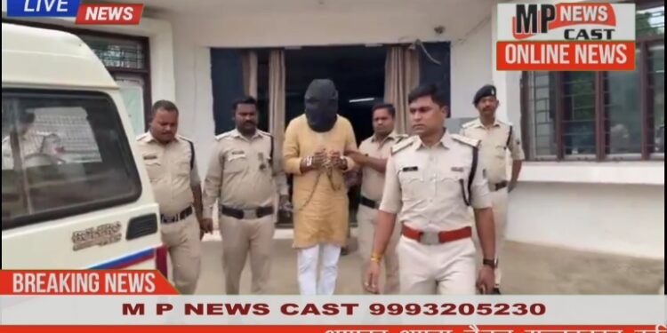 कटनी माधवनगर पुलिस नें 55 हजार के इनामी अंतरराज्यीय हार्डकोर अपराधी को किया गया, VIDEO