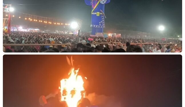 कैमोर औद्योगिक नगरी में धूमधाम से मनाया गया दशहरा