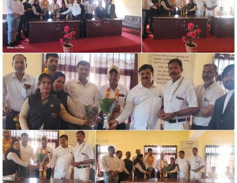 *कटनी जिला अधिवक्ता संघ पदाधिकारीगणों द्वारा सिहोरा नवनिर्वाचित अध्यक्ष. उपाध्यक्ष. सचिव एंव पुस्तकालय सचिव का आत्मीय भव्य स्वागत सम्मान किया गया*..