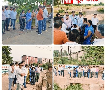 *महापौर प्रीति संजीव सूरी ने निगमाध्यक्ष एवं निगमायुक्त के साथ किया निर्माणाधीन दुगाड़ी नाला ब्रिज एवं ट्रांसपोर्ट नगर का आकस्मिक निरीक्षण* *शीघ्र ही शहर से बाहर होगा ट्रांसपोर्ट कारोबार- महापौर*