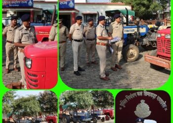 *70 लाख के ट्रैक्टर, ट्रॉली बरामद कर छिंदवाड़ा पुलिस की बड़ी कार्रवाई*