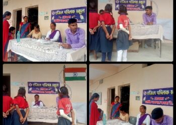 *एंजिल पब्लिक स्कूल खमरा में हुआ सिकल सेल तथा स्वास्थ्य शिविर का आयोजन*