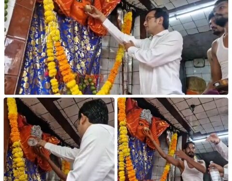 कलेक्टर नीरज कुमार सिंह ने माता को मदिरा की धार चढ़ा कर आरती पूजन किया। देखिए VIDEO