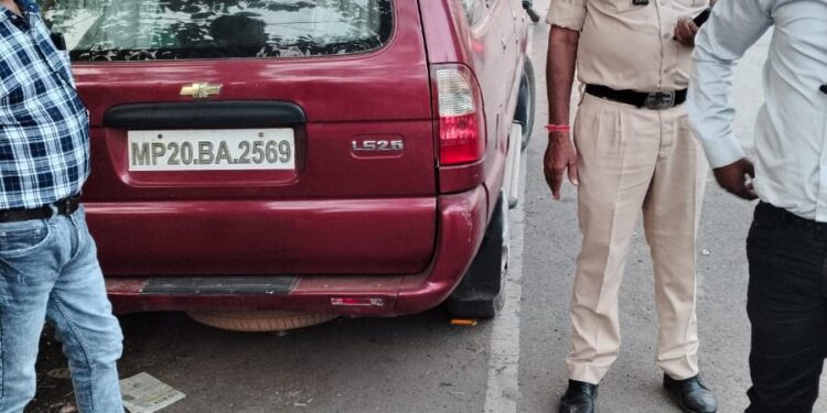 *2 घंटे कोतवाली पुलिस वाहन चेकिंग कार्यवाही में