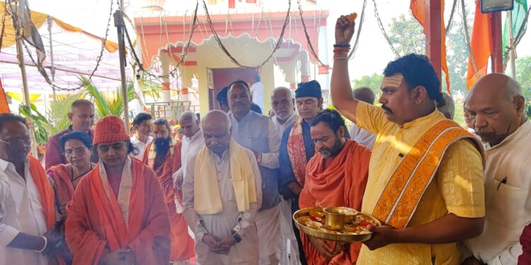 महर्षि उत्तम सेवा धाम रेवा सेवा सदन में रेणुका माता की प्राण प्रतिष्ठा