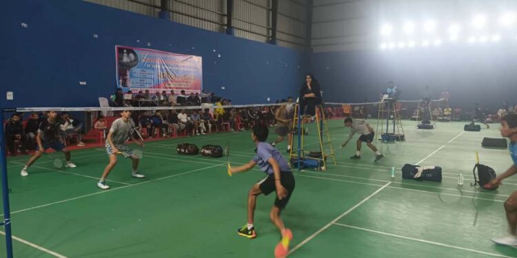 68 वीं राष्ट्रीय शालेय बैडमिंटन खेल प्रतियोगिता के चतुर्थ दिवस,बालक एवं बालिका वर्ग में खेले गये सेमिफाईनल मैच