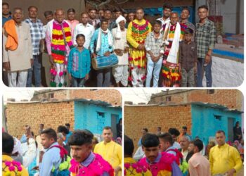 यदुवंशियों ने गोरैया पूजन कर दीवारी नृत्य कर शानदार प्रस्तुति दी