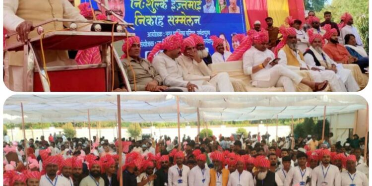 शहर काजी ने 111 जोड़ों का कराया सामूहिक निकाह,जन्मोजन्म के बंधन में बंधे दूल्हा दुल्हन के 111 जोड़े, जोड़ों ने कहा तू मुझे क़ुबूल,मैं तुझे कुबूल…