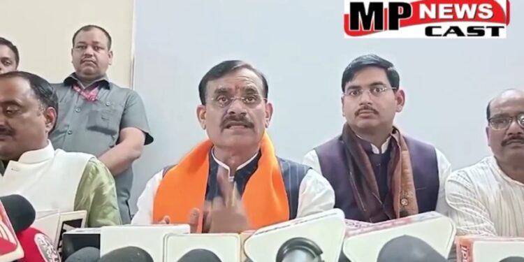 विजयपुर उपचुनाव पर भाजपा प्रदेश अध्यक्ष वीडी शर्मा का बयान, कांग्रेस में उपचुनाव में हार की बौखलाहट, दबाव और गुंडिज्म की राजनीति नहीं चलेगी VIDEO