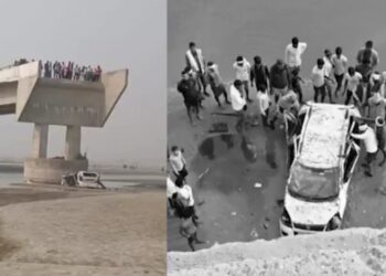 उत्तर प्रदेश : बरेली में गलत रास्ते पर ले गया गूगल मैप… अधूरे फ्लाईओवर पर चढ़ी कार रामगंगा नदी में जा गिरी, शादी में शामिल होने फर्रुखाबाद जा रहे तीन युवकों की मौत देखिऐ VIDEO
