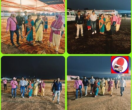 *जय गुरुदेव सत्संग कार्यक्रम की व्यवस्थाओं हेतु महापौर प्रीति संजीव सूरी ने देर रात किया कार्यक्रम स्थल का निरीक्षण*