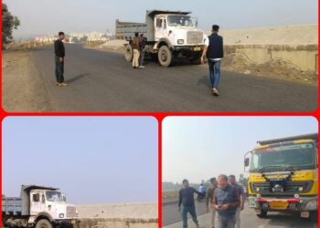 अवैध परिवहन करते चार डंफर जब्‍त