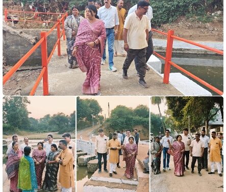 *छठ महापर्व की व्यवस्थाओं हेतु महापौर प्रीति संजीव सूरी ने किया घाटों का निरीक्षण *