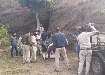 उमरिया-बीटीआर में बाघ के गले में मिला फंदा रेस्क्यू,बाघ की गले में घाव की सर्जरी के लिए वन बिहार भोपाल भेजा गया,गले में मिला क्लच वायर का फंदा।