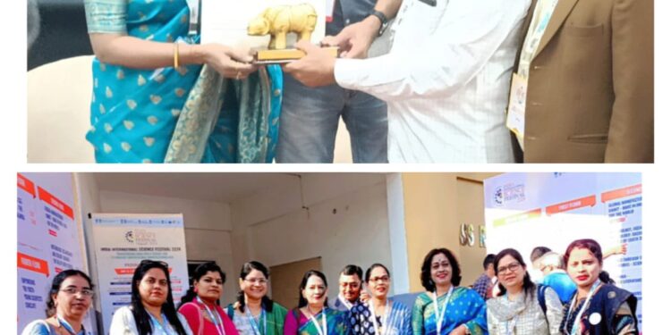 अंतरराष्ट्रीय भारत विज्ञान महोत्सव गोहाटी (असम) में सम्मानित हुई अधिवक्ता समाजसेवी मंजूषा गौतम ——  आई आई टी यूनिवर्सिटी असम गुहाटी मे अंतराष्ट्रीय विज्ञान महोत्सव में समाज सेवी अधिवक्ता मंजूषा गौतम हुई सम्मानित