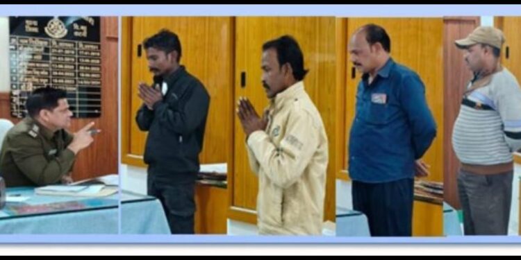 “ बरही पुलिस के व्दारा गुण्डा , निगरानी बदमाशों को थाने में तलब कर की गयी पूंछतांछ “