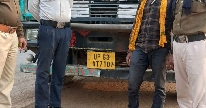 *ओवर लोड वाहन चलाने पर जुर्माना* यातायात हाईवे सुरक्षा चौकी जुहला बाईपास