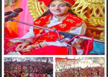*श्रीमद्भागवत कथा में छठवें दिन श्रीकृष्ण और रुक्मिणी विवाह के प्रसंग में बड़े ही धूमधाम से मनाया गया**
