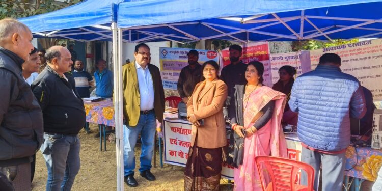 *गुरुनानक वार्ड में आयोजित हुआ शिविर,महापौर प्रीति संजीव सूरी,निगमायुक्त नीलेश दुबे ने शिविर स्थल का किया निरीक्षण*