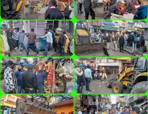 *अतिक्रमण हटाने की कार्रवाई लगातार जारी*  *आज भी शहर के चारों तरफ की बड़ी कार्रवाई : 18 काउंटर, 3 ठेले, 3 टपरे, 25 टेबिल, 4 गैस टंकी किये गए जप्त*
