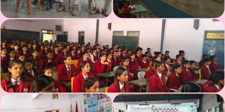 कोतवाली निरीक्षक आशीष कुमार शर्मा व उनके स्टाफ के द्वारा बार्डस्ले स्कूल कटनी में नशा मुक्ति, महिला सुरक्षा एवं सायबर जागरूकता अभियान का आयोजन किया गया।