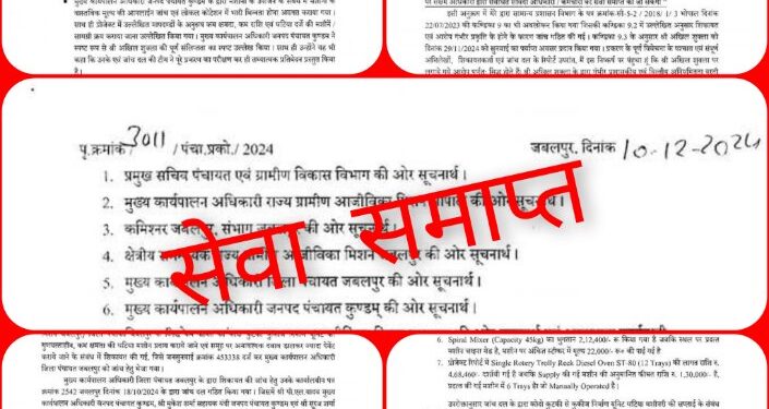 जिला प्रबंधक ,लघु उद्यमिता विकास श्री अखिल शुक्ला की सेवा समाप्त