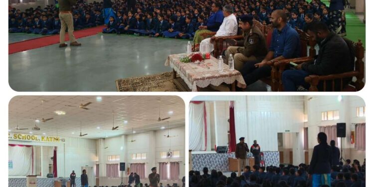 कोतवाली निरीक्षक आशीष कुमार शर्मा व उनके स्टाफ के द्वारा सिविल लाईन स्थित सेंट पॉल स्कूल कटनी में जागरूकता अभियान का सफल आयोजन किया गया