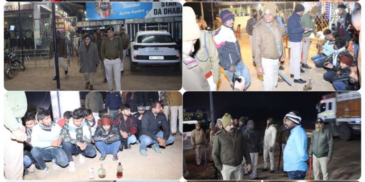 *जनसुरक्षा के लिए देर रात कटनी पुलिस का विशेष अभियान होटल-ढाबों की चेकिंग*