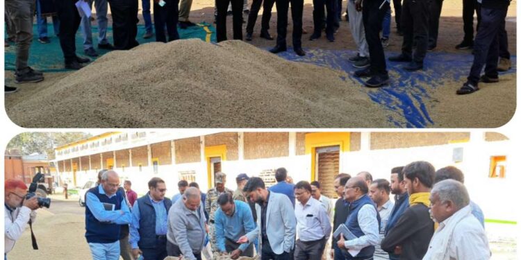 जिले में 17 हजार 335 किसानों से अब तक समर्थन मूल्य पर कुल 1 लाख 59 हजार 701 मीट्रिक टन धान उपार्जित  धान उपार्जन केन्द्रों की व्यवस्था चाक – चौबंद रखने कलेक्टर श्री यादव ने दिए निर्देश