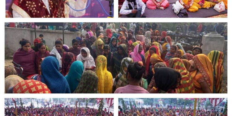 *भागवत कथा के पांचवे दिन श्रीकृष्ण की बाल लीलाओं का वर्णन** गोवर्धन धरण एवं भगवान को छप्पन भोग लगाए गए