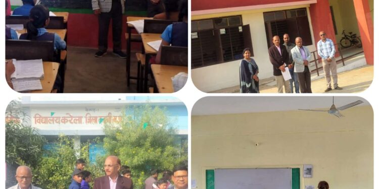 शिक्षा अधिकारी ने खितौली, कुठिया महगवा और सीएम राइज स्कूल का किया औचक निरीक्षण