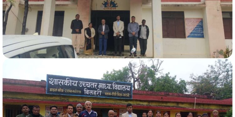 डीईओ ने रीठी विकासखंड के तीन स्कूलों का किया आकस्मिक निरीक्षण
