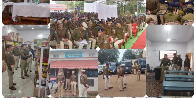 *पुलिस उप महानिरीक्षक छिंदवाड़ा रेंज छिंदवाड़ा द्वारा सिवनी जिले का किया गया वार्षिक निरीक्षण*